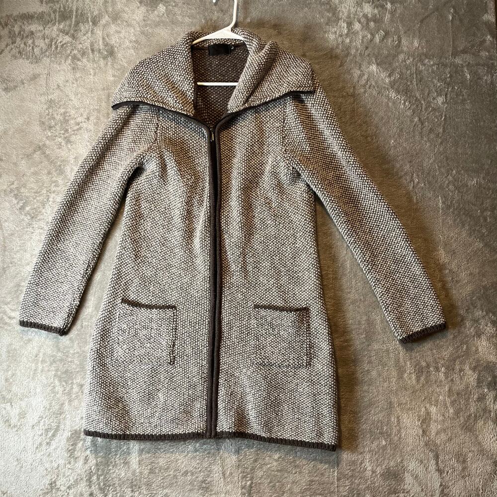 Mary Firenze Wool Blend Thick Jacket Size‎ Large Gray & White